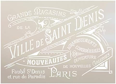 סטנסיל פריז וינטג 'מקושט על ידי Studior12 | DIY אפימרה צרפתית ישנה עיצוב וריהוט | אמנות מילים של